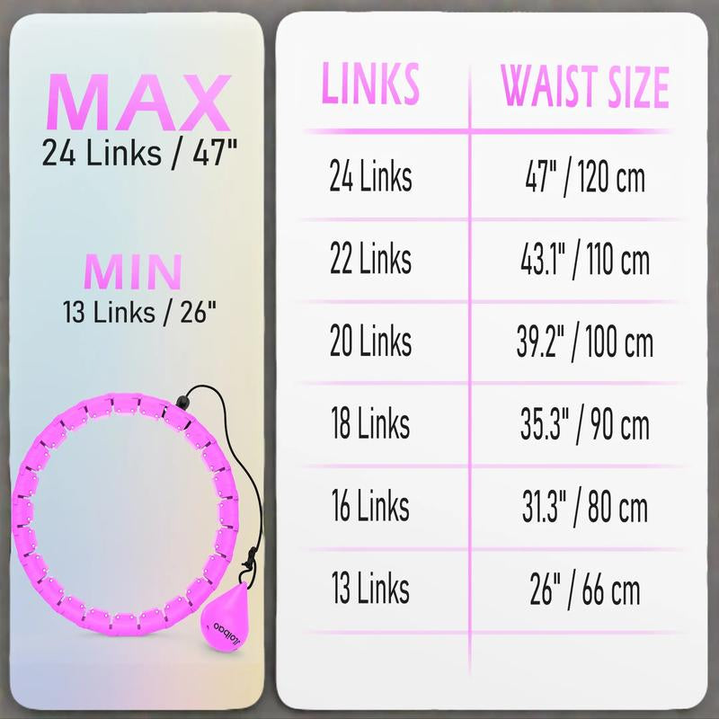 Smart Weighted Hula Hoop Set