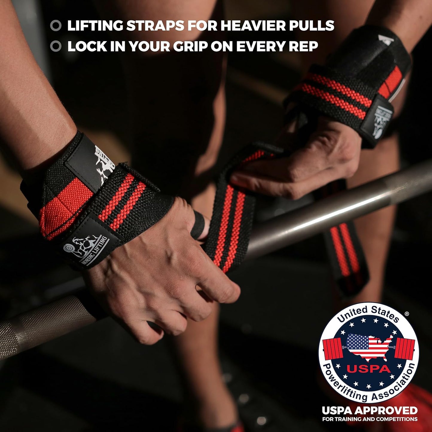 Wrist Wraps + Lifting Straps Bundle (2 Pairs) for Weightlifting, Cross Training, Workout, Gym, Powerlifting, Bodybuilding - Support for Men/Women, Avoid Injury during Weight Lifting